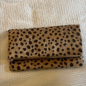 Leopard Print Clutch